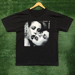 Type O Negative Bloody Kisses Gothic Metal Band T-Shirt Size Large